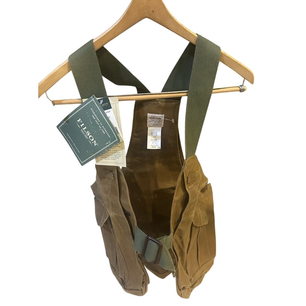 NWT Discontinued Filson Pro Guide Tin Cloth Strap Vest Size Regular Tan